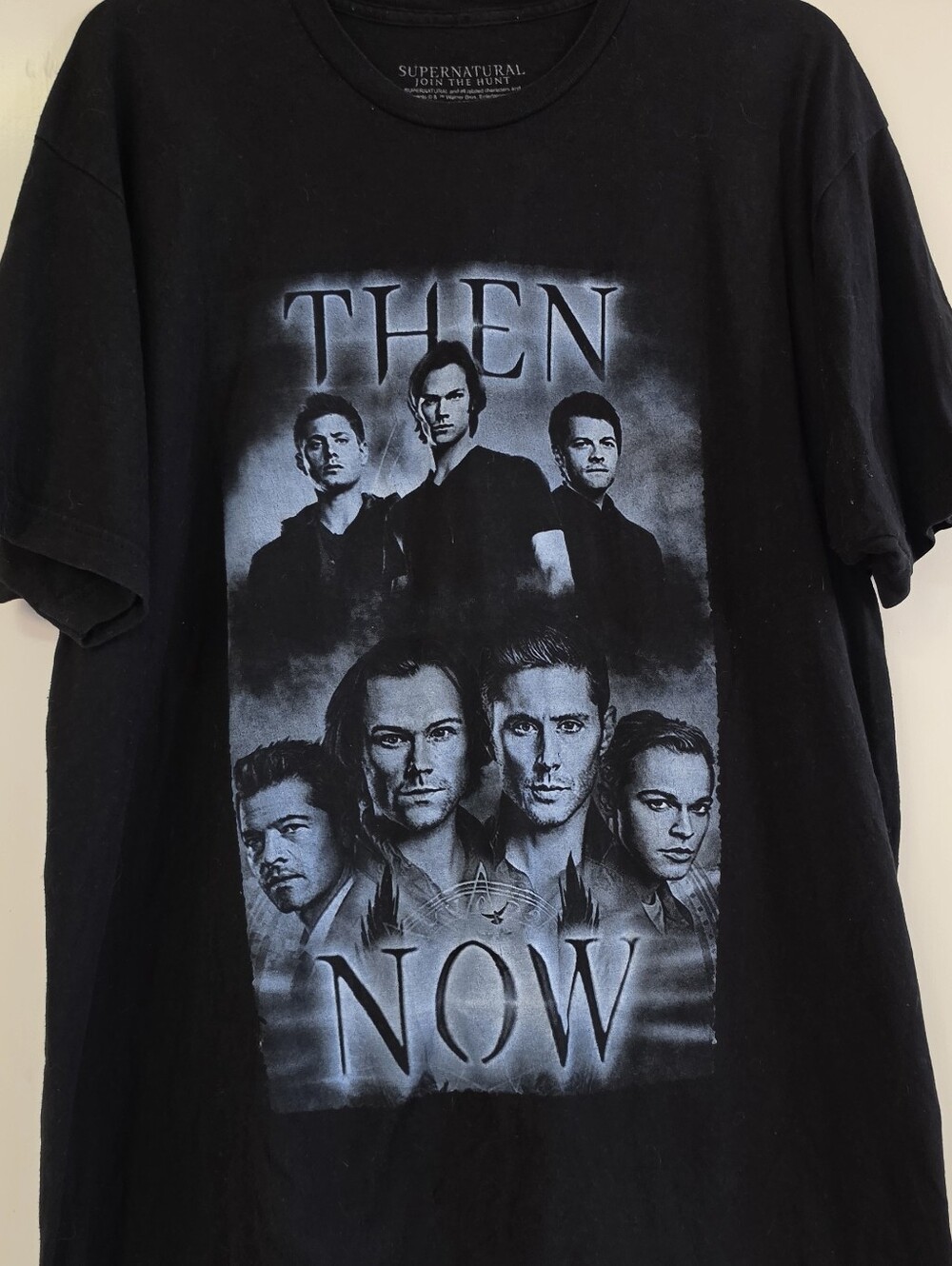 Warner Bros. Black 'Then Now' Supernatural Graphic Tee